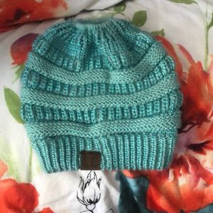 C.C. Beanie with pony tail hole